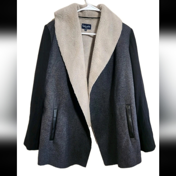 Splendid Mixed Media Jacket Size Medium - Picture 1 of 8